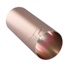 6063 perfis de alumínio Matt Gold do tubo da extrusão do círculo T5