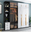 O vestuário do armário do armário da cozinha segura os perfis de alumínio para portas de armário da mobília